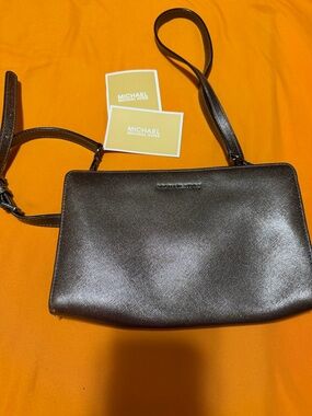 Michael Kors Metallic Bronze Crossbody Bag